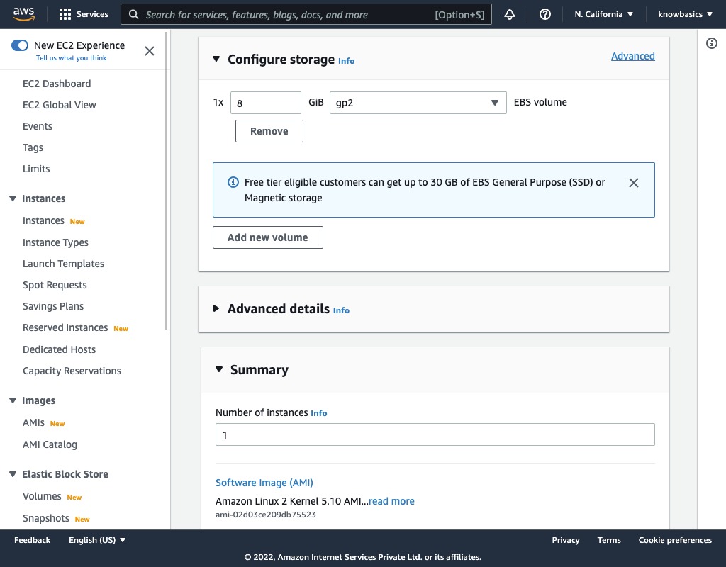 Configure storage simple